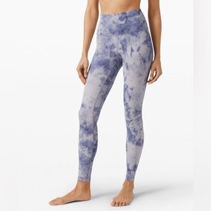 Lululemon align diamond dye tie dye crop leggings